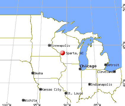 Sparta, Wisconsin map