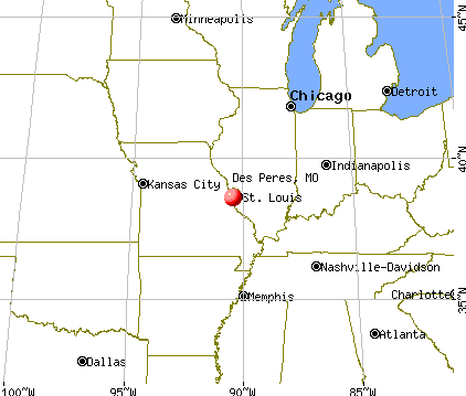 Des Peres, Missouri map