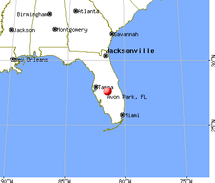 Avon Park, Florida map