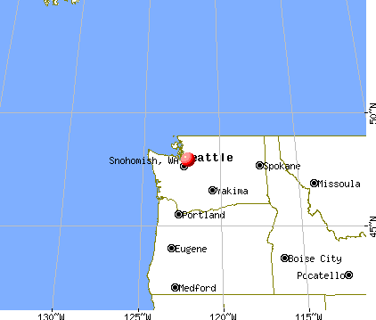 Snohomish, Washington map