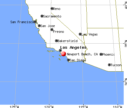 Newport Beach California Area Map More