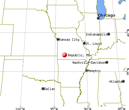 Republic, Missouri map