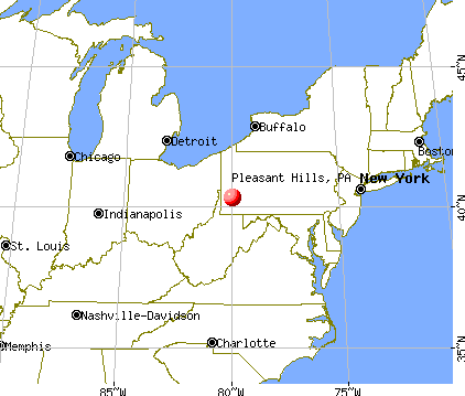 Pleasant Hills, Pennsylvania map