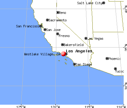 Westlake Village, California map