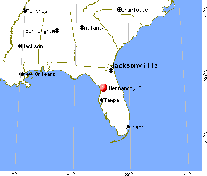 Hernando, Florida map