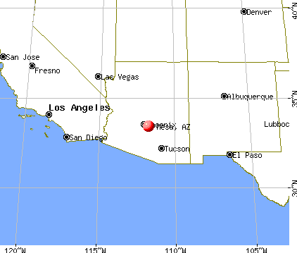Mesa, Arizona map