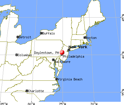 Doylestown, Pennsylvania map