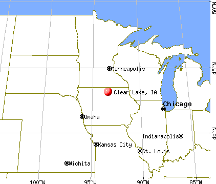 Clear Lake, Iowa map