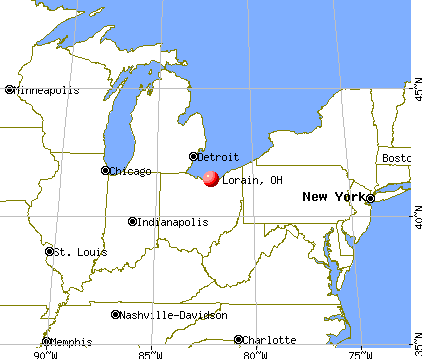 Lorain, Ohio map
