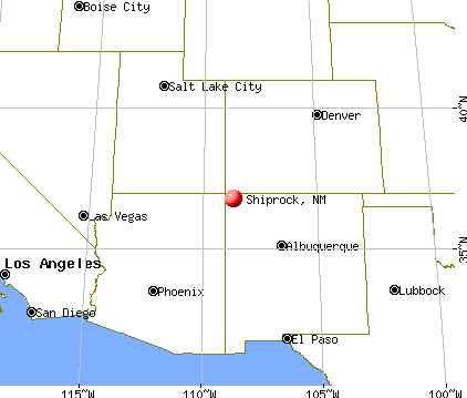 Shiprock, New Mexico map