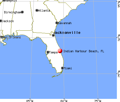 Indian Harbour Beach, Florida map
