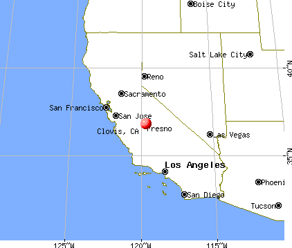 Clovis, California map