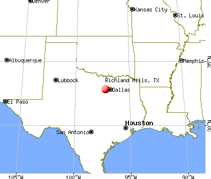Richland Hills, Texas map