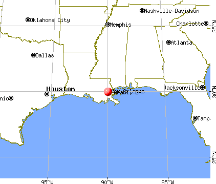 Arabi, Louisiana map