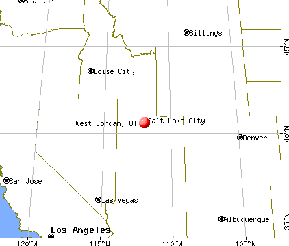 West Jordan, Utah map