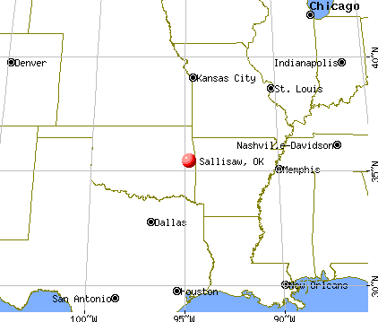 Sallisaw, Oklahoma map