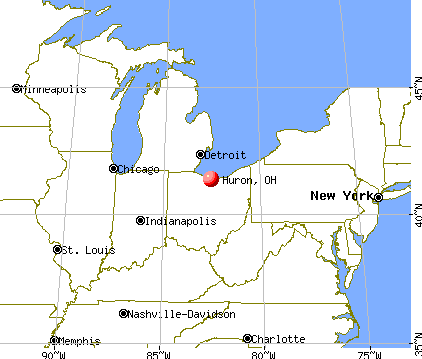 Huron, Ohio map