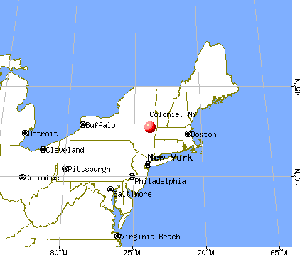 Colonie, New York map