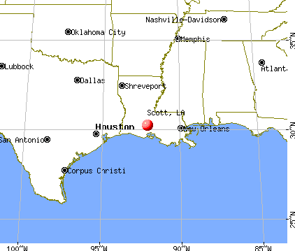 Scott, Louisiana map
