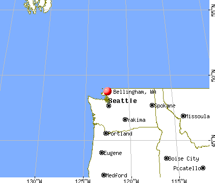 Bellingham, Washington map