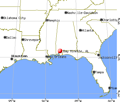 Bay Minette, Alabama map