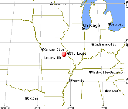 Union, Missouri map
