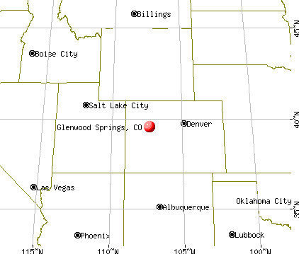 Glenwood Springs, Colorado map