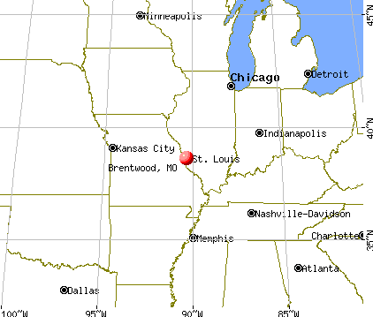 Brentwood, Missouri map