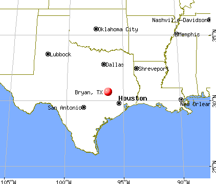 Bryan, Texas map