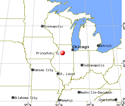 Princeton, Illinois map