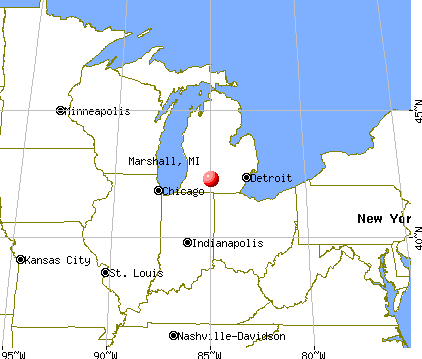 Marshall, Michigan map