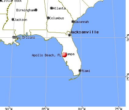 Apollo Beach, Florida map