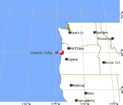 Lincoln City Oregon Zip Code Map - Long Dark Ravine Map