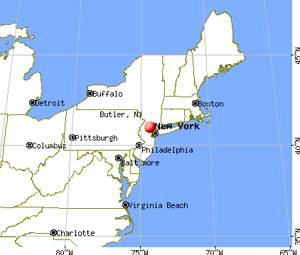 Butler, New Jersey map