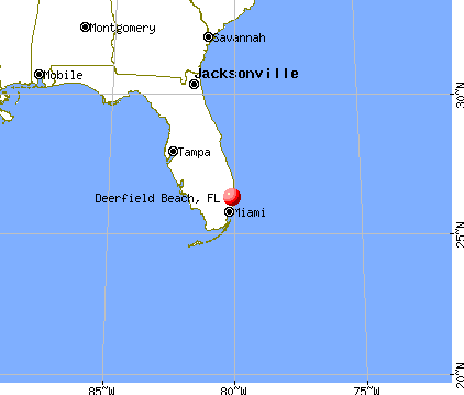 Map Deerfield Beach Florida Deerfield Beach, Florida (FL) profile: population, maps, real 