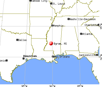Byram, Mississippi map