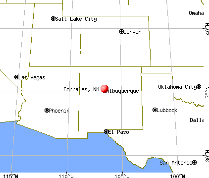 Corrales, New Mexico map