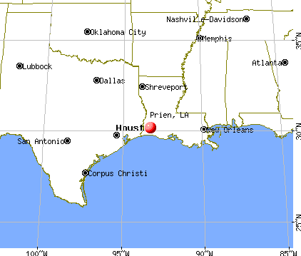 Prien, Louisiana map