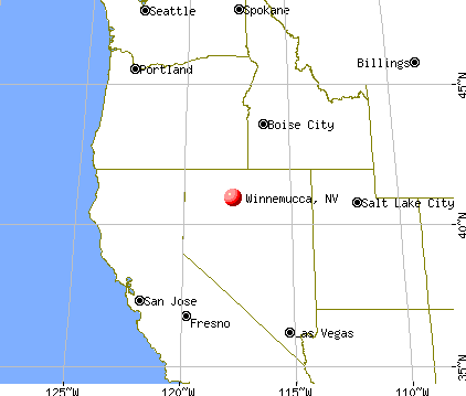Winnemucca, Nevada map