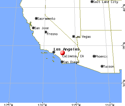 Calimesa, California map