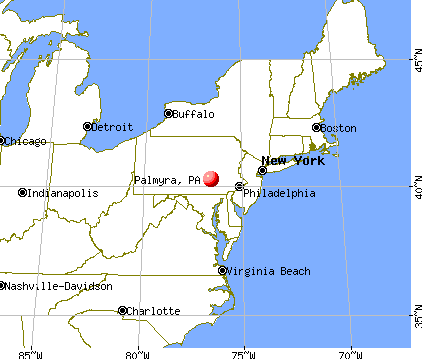 Palmyra, Pennsylvania map