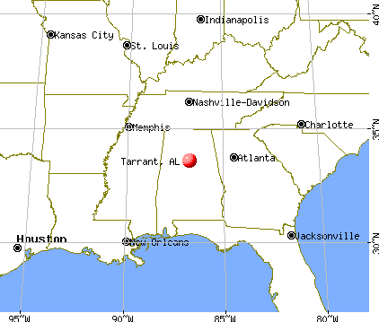 Tarrant, Alabama map