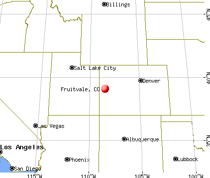 Fruitvale, Colorado map