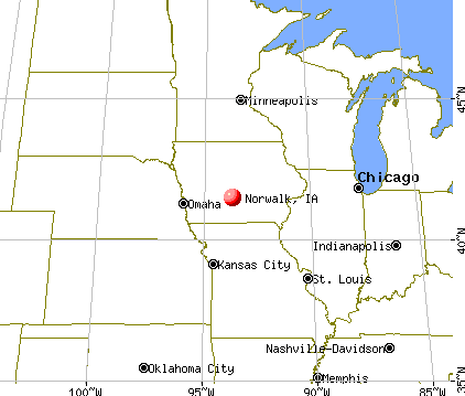 Norwalk, Iowa map