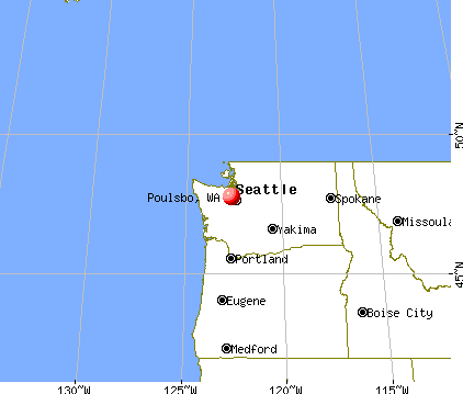 Poulsbo, Washington map