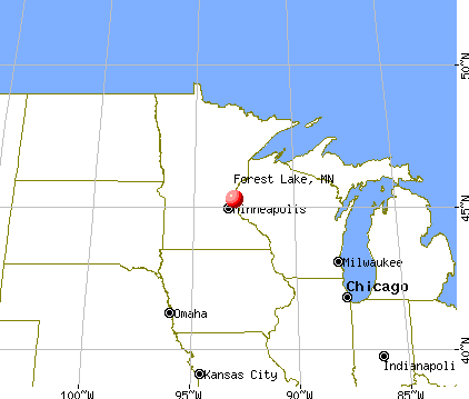 Forest Lake, Minnesota map