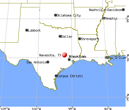 Navasota, Texas map