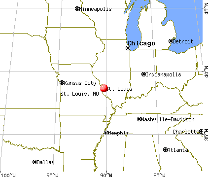 St. Louis, Missouri map