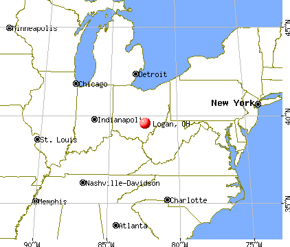 Logan, Ohio map