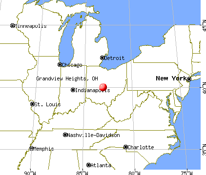 Grandview Heights, Ohio map